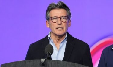 World Athletics president Sebastian Coe has said his organization’s ban around transgender athletes competing in track and field are “here to stay.” Coe is shown here at the World Indoor Athletics Championships in Glasgow