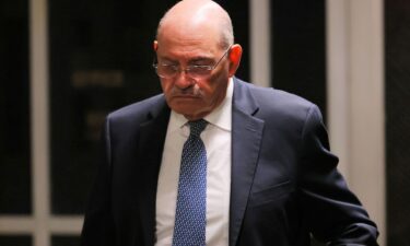 Former CFO Allen Weisselberg leaves the courtroom for a lunch recess during a trial at the New York Supreme Court on November 17