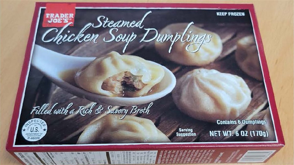 <i>USDA via CNN Newsource</i><br/>Thousands of pounds of Trader Joe's chicken soup dumplings have been recalled due to possible contamination with hard plastic from a permanent marker.