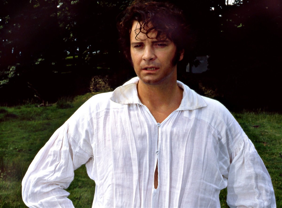 <i>BBC/Kerry Taylor Auctions via CNN Newsource</i><br/>Colin Firth's 'wet-shirt' costume as Mr Darcy in the TV series 'Pride & Prejudice'