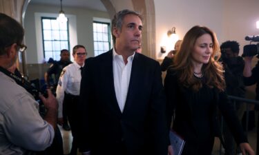 Former President Donald Trump's former lawyer Michael Cohen at Trump's civil fraud trial at New York State Supreme Court on October 25