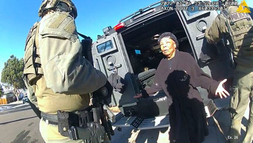 <i>Denver Police Department/AP via CNN Newsource</i><br/>This image taken from Denver Police body camera footage provided by the American Civil Liberties Union of Colorado shows Ruby Johnson