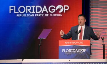 Then-Republican Party of Florida Chairman Christian Ziegler addresses attendees at the Republican Party of Florida Freedom Summit