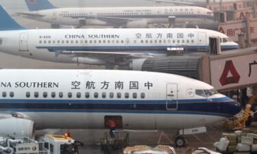 The China Southern Airlines plane was delayed taking off for Beijing.