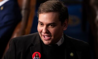 George Santos is seen in the House chamber shortly before the State of the Union address at the US Capitol on March 7. Former Santos announced later that he’s running for Congress again — this time to challenge a Republican congressman in New York.