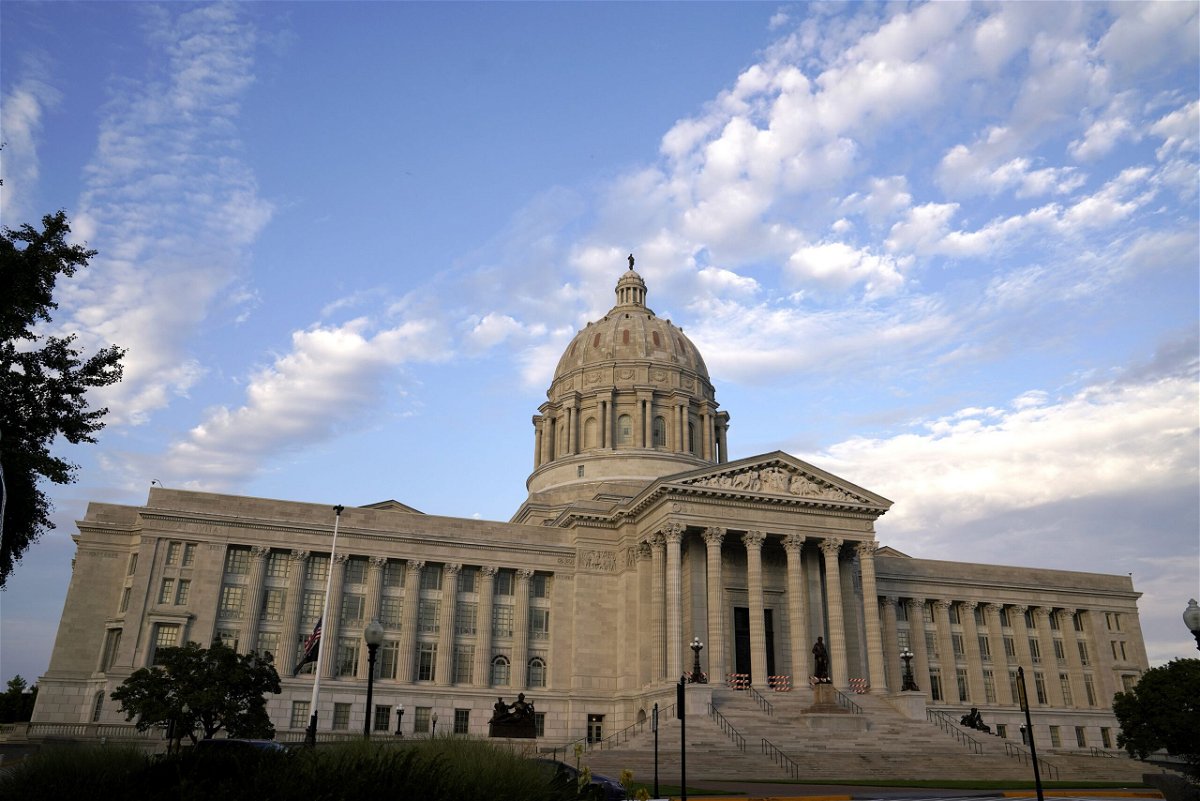 <i>Jeff Roberson/AP via CNN Newsource</i><br/>Clouds pass over the Missouri State Capitol on Sept. 16