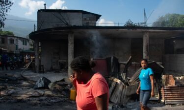 Two police stations near Haiti’s National Palace were attacked by armed individuals Friday night