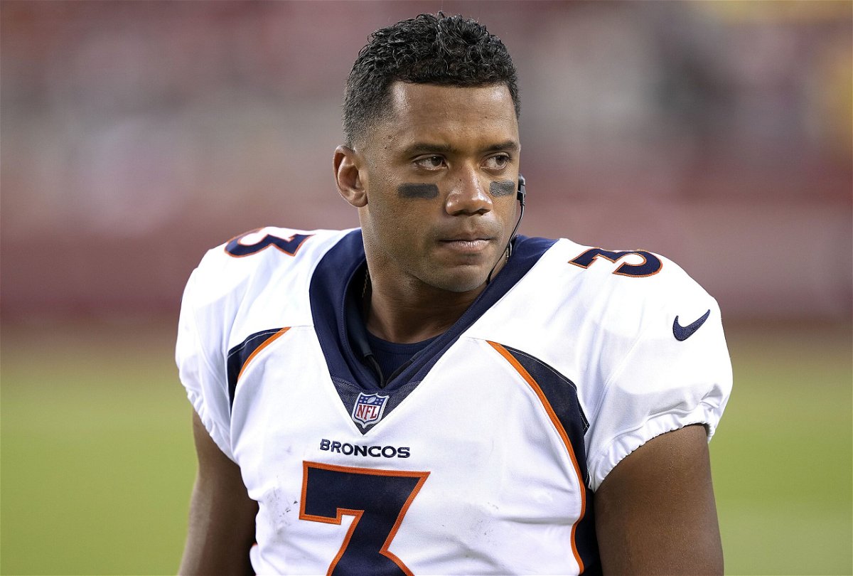 <i>Thearon W. Henderson/Getty Images via CNN Newsource</i><br/>Russell Wilson looks on from the sideline during the Denver Broncos' preseason game against the San Francisco 49ers in 2023.