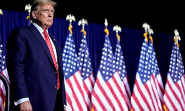 Republican presidential candidate former President Donald Trump speaks at a campaign rally Saturday