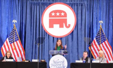 Outgoing Republican National Committee Chairwoman Ronna McDaniel speaks at the RNC Spring meeting on March 8