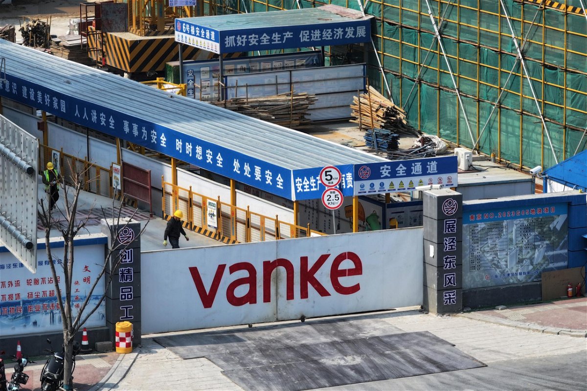 <i>Future Publishing/Getty Images via CNN Newsource</i><br/>A Vanke residential area under construction in Nanjing