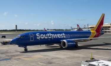 A Southwest Airlines Boeing 737 MAX 8 arrives at Daniel K. Inouye International Airport in Honolulu in January.