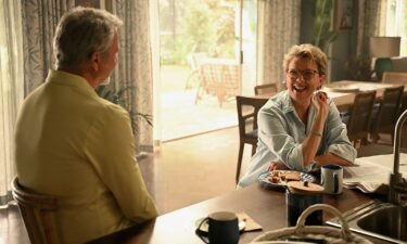Sam Neill and Annette Bening in the limited series "Apples Never Fall."