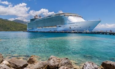 Allure of the Seas cruise ship is pictured in a 2018 photo at the pier in Labadee.