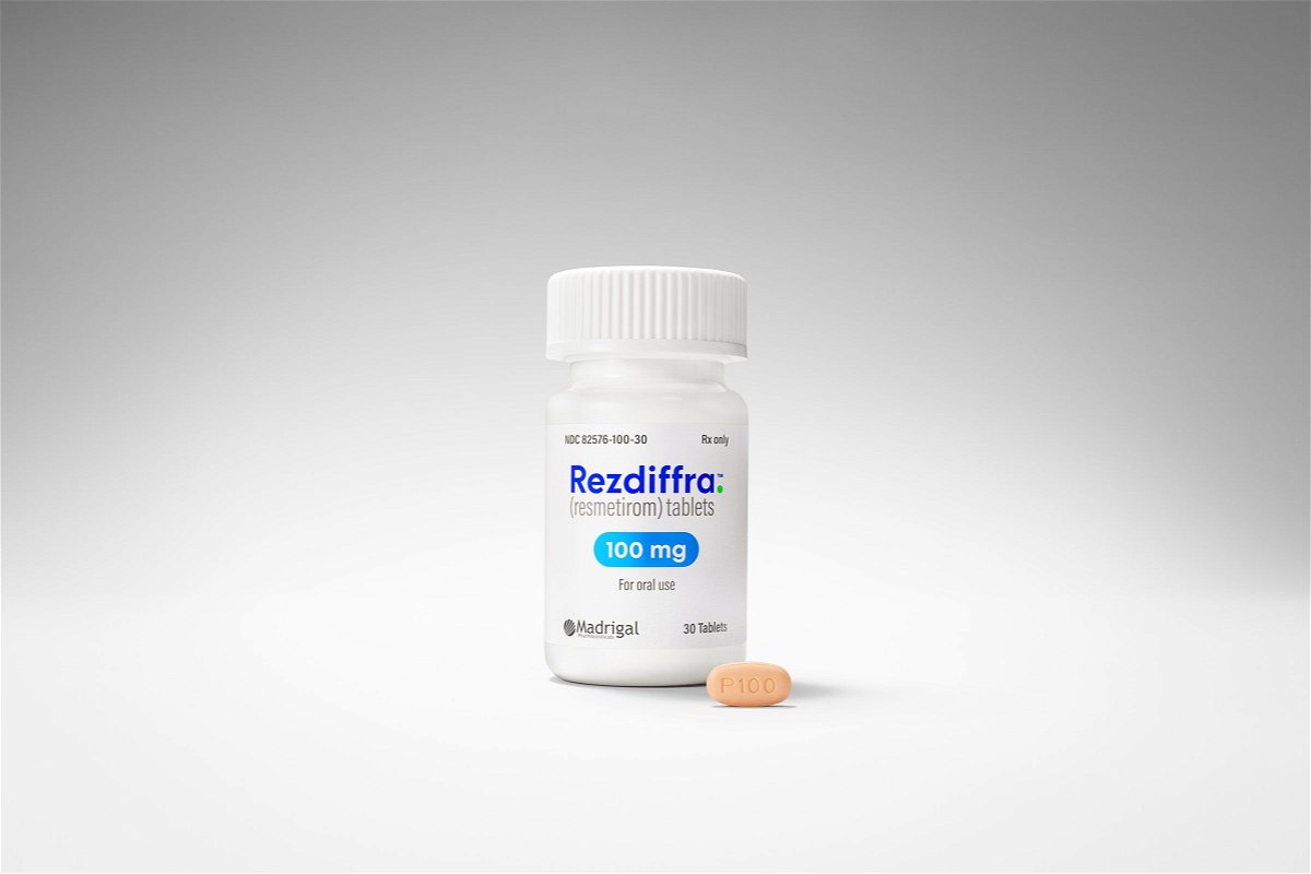 <i>From Madrigal Pharmaceuticals via CNN Newsource</i><br/>Madrigal says Rezdiffra should be available in the US next month.