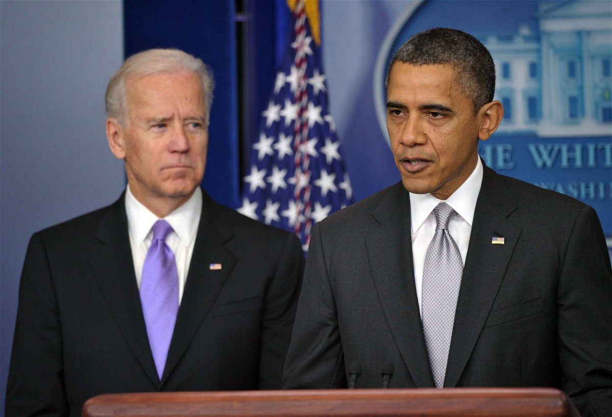 <i>AFP/Getty Images via CNN Newsource</i><br/>President Joe Biden and former President Barack Obama