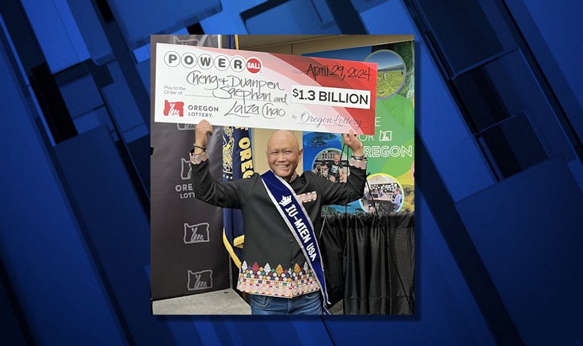 Cheng “Charlie” Saephan of Portland is one of three winners sharing the historic $1.3 billion Powerball prize.