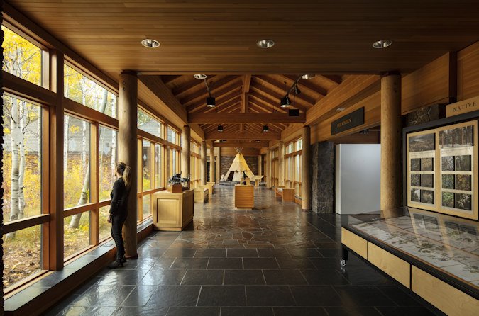 High Desert Museum, hallway to 'By Hand Through Memory' exhibit, which NEH award will help revitalize