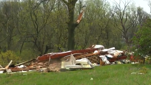<i>KETV via CNN Newsource</i><br/>A tornado hit Washington County