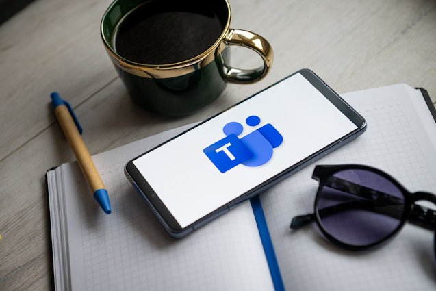 In this photo illustration a Microsoft Teams logo is seen displayed on a smartphone.