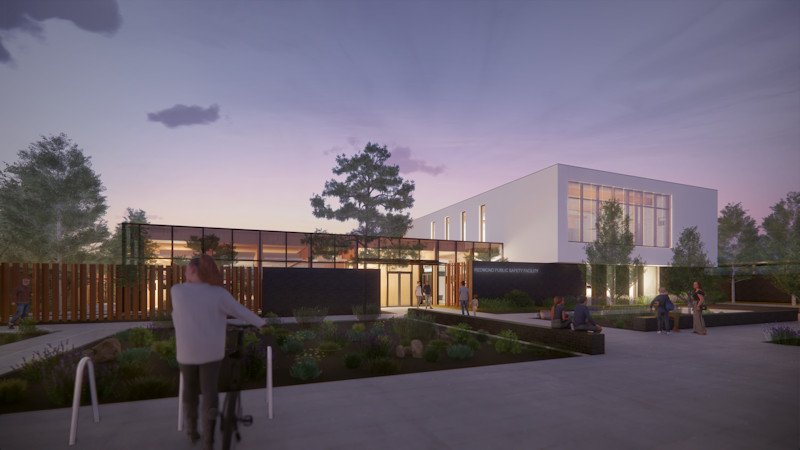 Rendering of Redmond's new Public Safety Facility