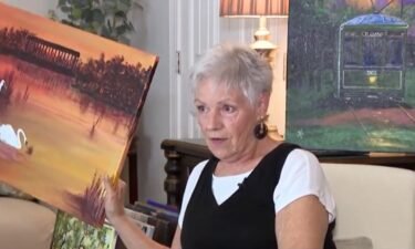 Mary Fitzgerald told WDSU that she found her passion for painting later in life after her children were grown and her husband passed away.