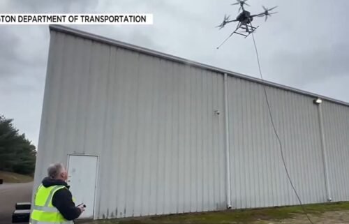 The Washington State Department of Transportation is testing out a first-of-its-kind program to use drones to remove graffiti.