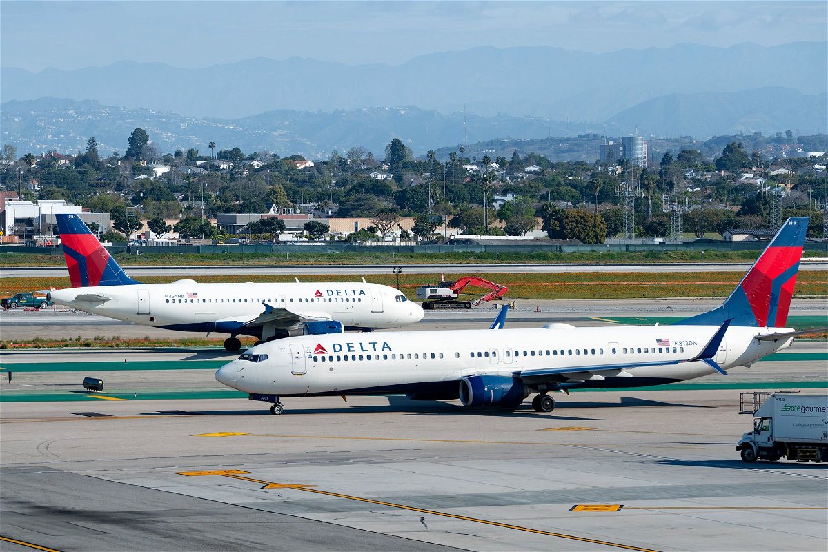 <i>AaronP/Bauer-Griffin/GC Images/Getty Images via CNN Newsource</i><br/>Delta Air Lines reported record first quarter revenue and said it expects record revenue again in the second quarter.