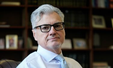 Judge Juan Merchan poses for a picture in his chambers in New York