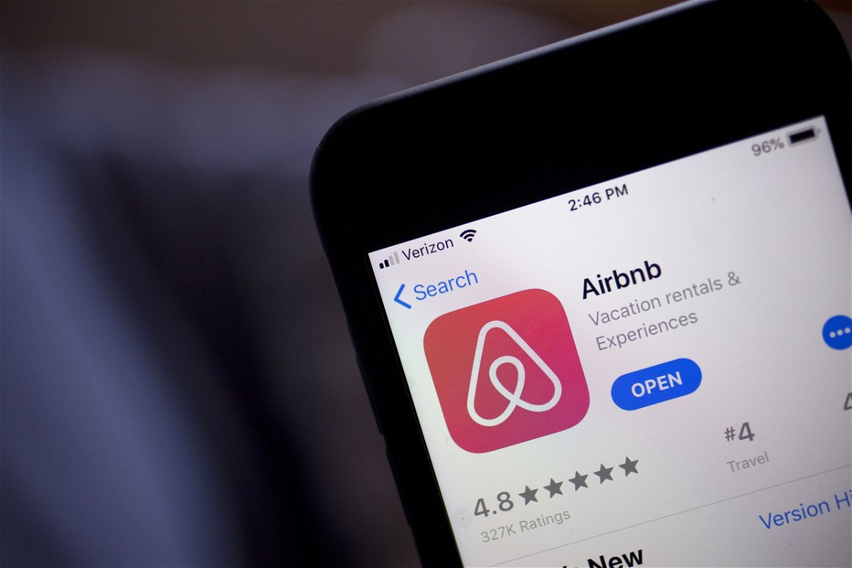 <i>Andrew Harrer/Bloomberg/Getty Images/File via CNN Newsource</i><br/>Airbnb is working with cities and states to advocate for short-term rental rules that allow renters to share their home.