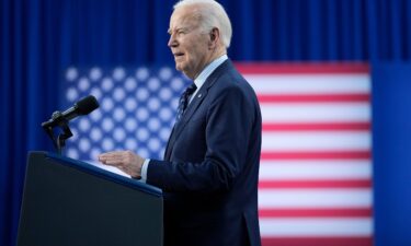 President Joe Biden delivers remarks on student loan debt at Madison College on April 8 in Madison