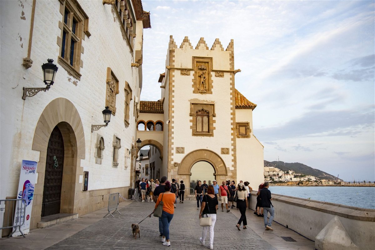 <i>Emmanuele Contini/NurPhoto/Getty Images via CNN Newsource</i><br/>The Casa Rectoral (Rector's house) and Maricel Museum in Sitges