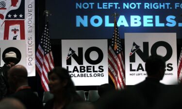 The centrist group No Labels is abandoning plans to form a third-party presidential unity ticket for this year’s election. People attend the launch of the political group No Labels in New York City on December 2010.