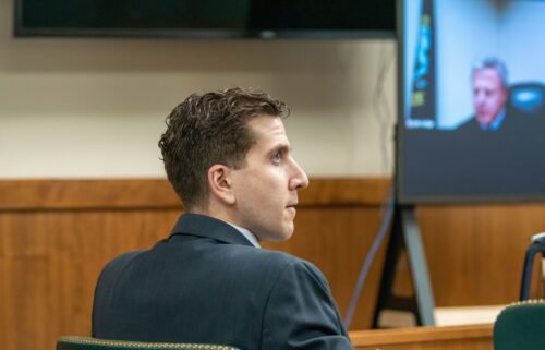 Bryan Kohberger listens to arguments during a hearing to overturn his grand jury indictment on October 26
