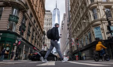 People walk through Manhattan moments after New York City and parts of New Jersey experienced a 4.8 magnitude earthquake on April 5. Here's how to cope if the tremors triggered old stress.