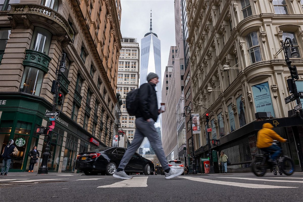 <i>Spencer Platt/Getty Images via CNN Newsource</i><br/>People walk through Manhattan moments after New York City and parts of New Jersey experienced a 4.8 magnitude earthquake on April 5. Here's how to cope if the tremors triggered old stress.