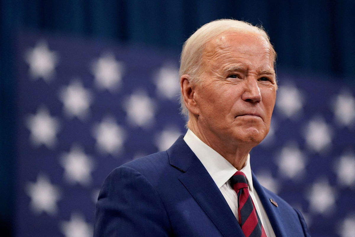 <i>Elizabeth Frantz/Reuters via CNN Newsource</i><br/>President Joe Biden during a visit to Raleigh