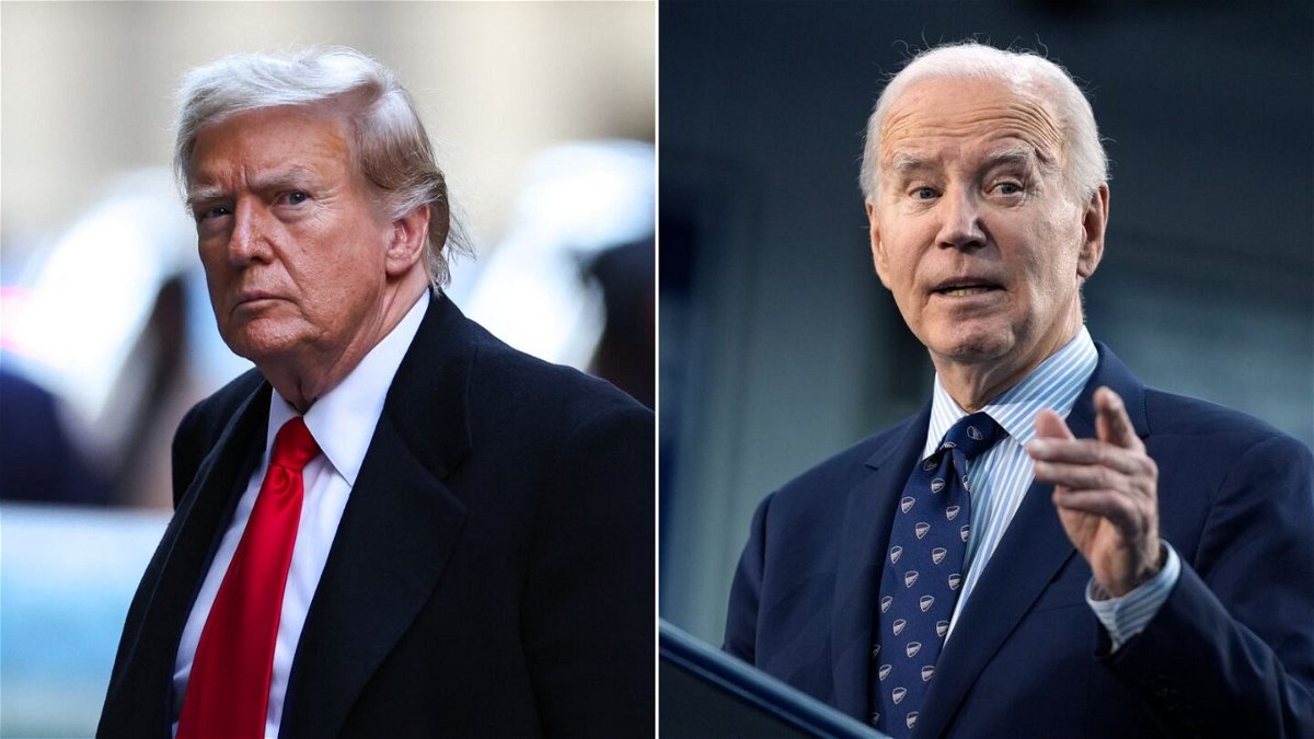 <i>Charly Triballeau/AFP/Getty Images/Evan Vucci/AP via CNN Newsource</i><br/>Five of the major US television networks have banded together to draft a letter urging President Joe Biden and former President Donald Trump to commit to participating in televised debates ahead of the 2024 election.