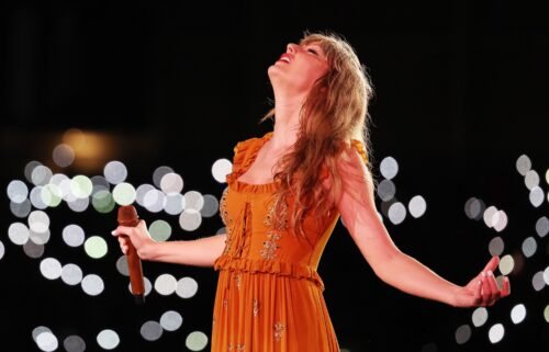 Taylor Swift performing the 'Eras Tour' in Sydney in February.
