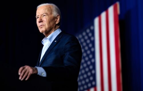 President Joe Biden is pictured during a campaign event at the Scranton Cultural Center at the Masonic Temple in Scranton