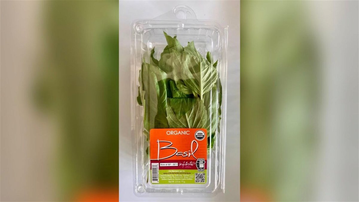 <i>Trader Joe’s/Centers for Disease Control and Prevention via CNN Newsource</i><br/>Infinite Herbs organic basil was linked to Salmonella infections in seven states.