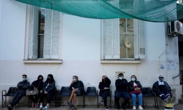 Patients with dengue symptoms wait to be attended at a hospital amid a surge in cases nationwide in Buenos Aires
