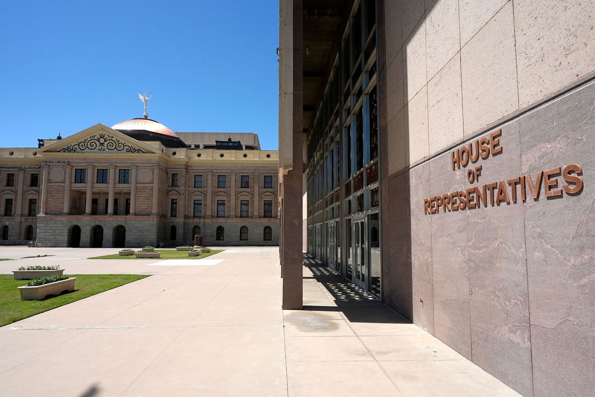 <i>Ross D. Franklin/AP via CNN Newsource</i><br/>The Arizona House of Representatives building at the Arizona Capitol is shown April 11