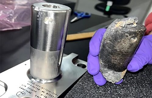 The recovered piece of space debris was part of flight support equipment that NASA used to mount International Space Station batteries on a cargo pallet. The part impacted a home in Naples