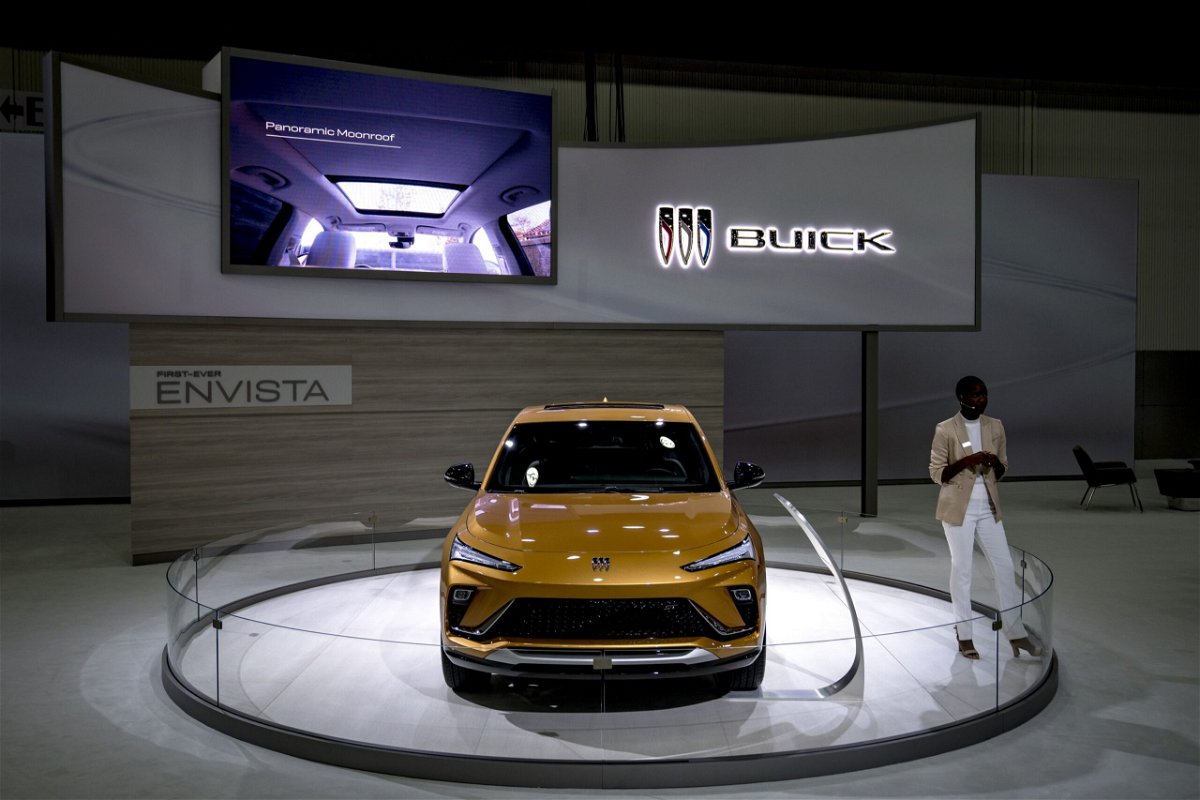<i>Nic Antaya/Bloomberg/Getty Images via CNN Newsource</i><br/>The 2024 Buick Envista ST subcompact sports utility vehicle (SUV) during the 2023 North American International Auto Show (NAIAS) in Detroit