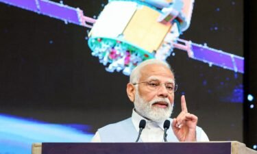 Prime Minister Narendra Modi speaks at the launch of space infrastructure projects at Vikram Sarabhai Space Centre (VSSC)