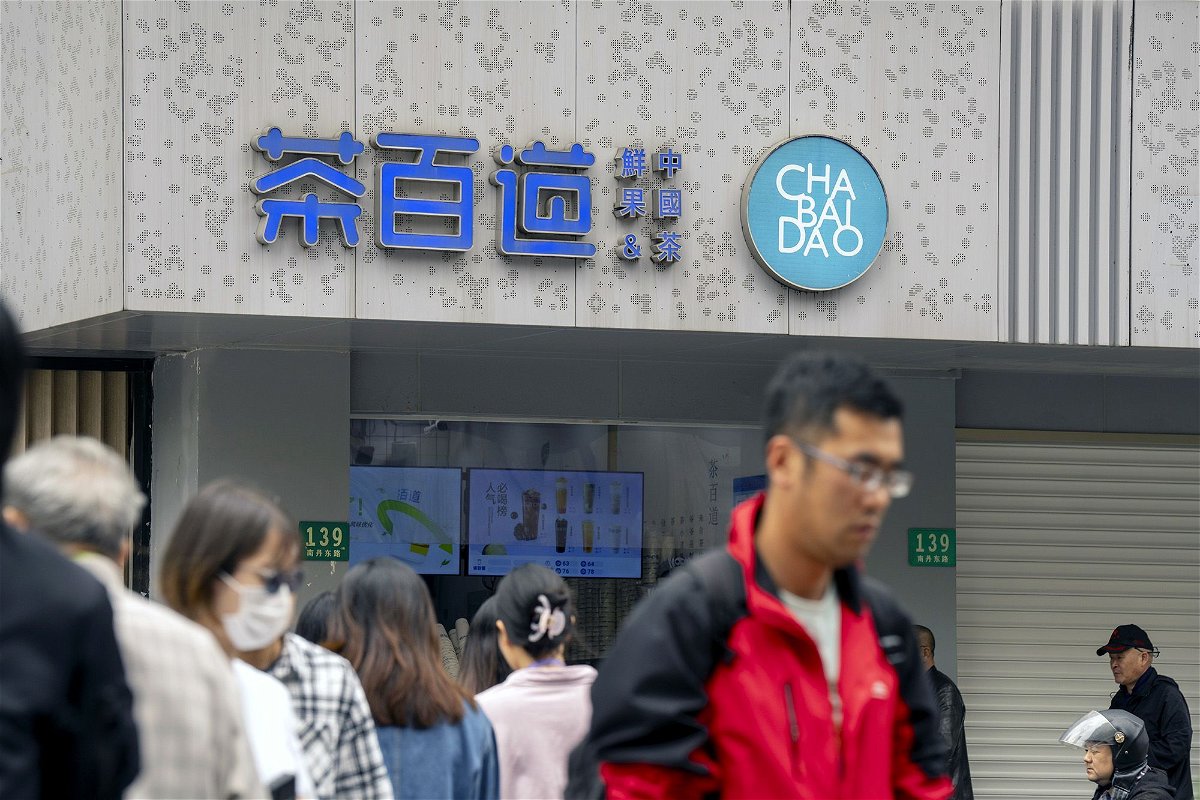 <i>Raul Ariano/Bloomberg/Getty Images via CNN Newsource</i><br/>A bubble tea store operated by Sichuan Baicha Baidao in Shanghai
