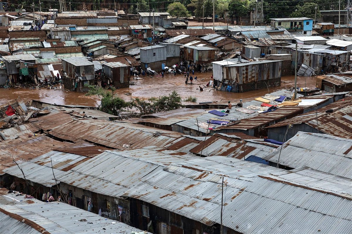 <i>Simon Maina/AFP/Getty Images via CNN Newsource</i><br/>Severe flooding has killed dozens in Tanzania and neighboring Kenya.