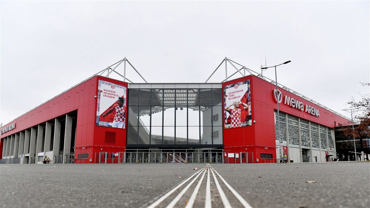<i>Neil Baynes/Getty Images via CNN Newsource</i><br/>Mainz 05's MEWA Arena sits just outside of the evacuation zone.