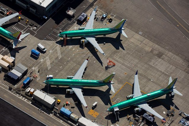 Boeing 737 MAX airplanes are seen after leaving the assembly line at a Boeing facility in August 2019 in Renton, Washington. Boeing is expected to release a plan this week to fix its endless string of safety issues.